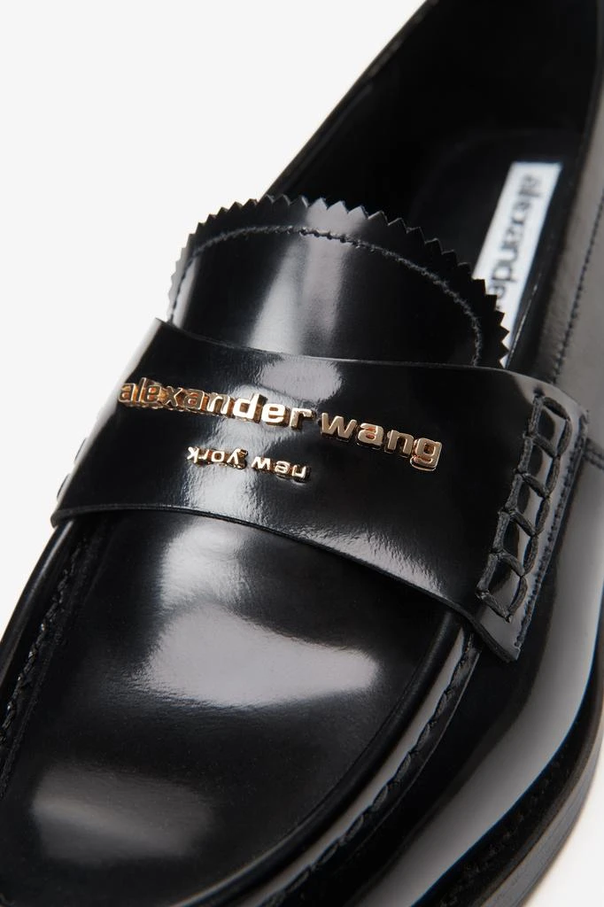 商品Alexander Wang|CARTER LOGO LEATHER LOAFER,价格¥1883,第4张图片详细描述