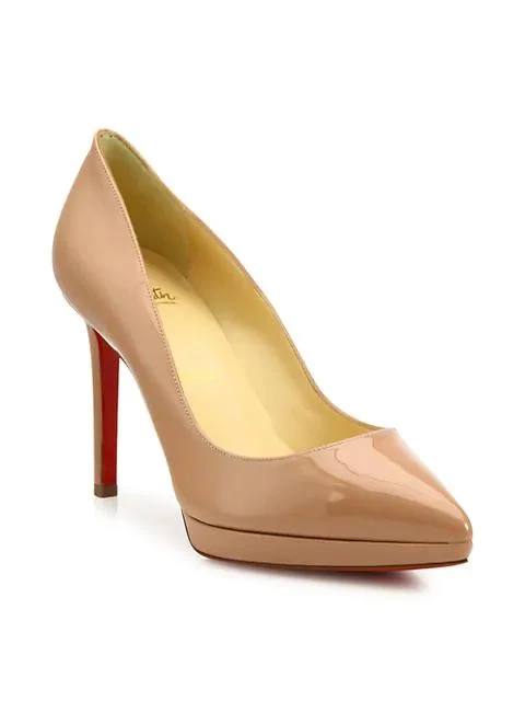 商品Christian Louboutin|Pigalle 100 Patent Leather Platform Pumps,价格¥6361,第1张图片