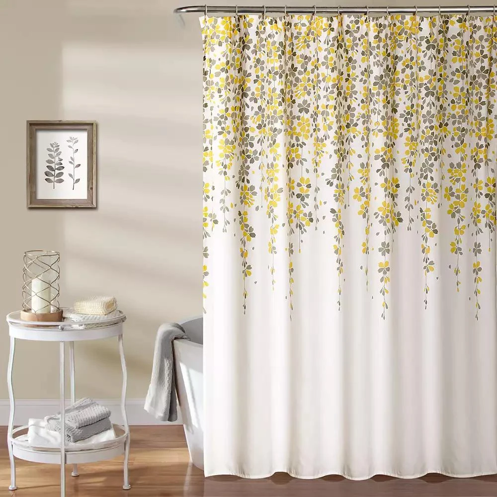 商品Lush Décor|Weeping Flower Shower Curtain, 72" x 72",价格¥290,第1张图片