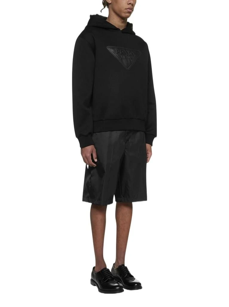 商品Prada|Prada men's black cotton sweatshirt,价格¥8908,第4张图片详细描述