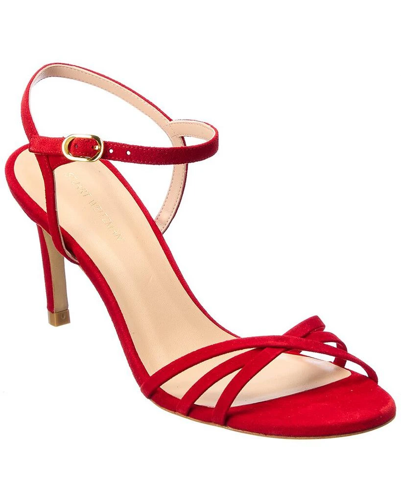 商品Stuart Weitzman|Stuart Weitzman Starla 80 Suede Sandal,价格¥1004,第1张图片