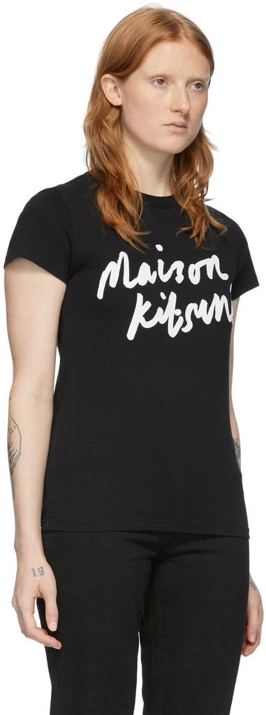 商品Maison Kitsune|Black Handwriting T-Shirt,价格¥338,第2张图片详细描述