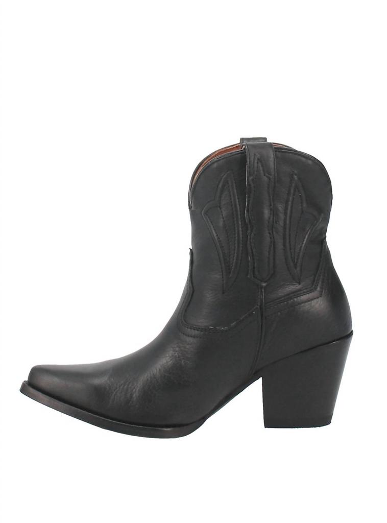 Myla Western Booties - Medium Width In Black商品第3张图片规格展示