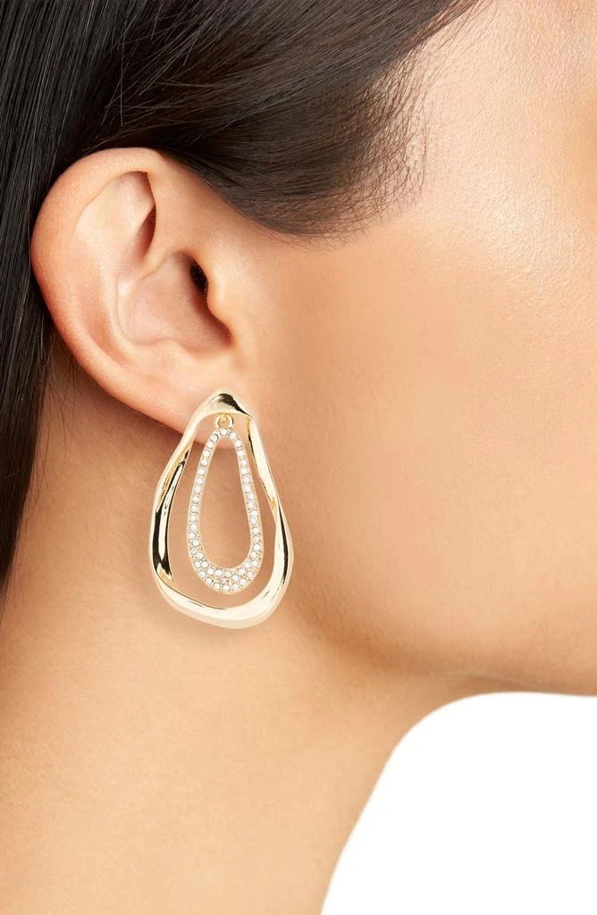 商品Nordstrom|Pavé Crystal Ribbon Drop Earrings,价格¥84,第2张图片详细描述