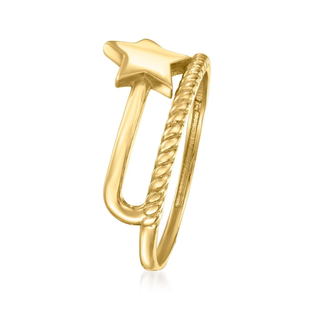 商品Ross-Simons|RS Pure by Ross-Simons 14kt Yellow Gold Star Ring,价格¥1178,第4张图片详细描述