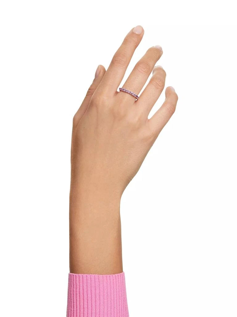 商品Swarovski|Matrix Rhodium-Plated &amp; Crystal Eternity Band,价格¥888,第5张图片详细描述