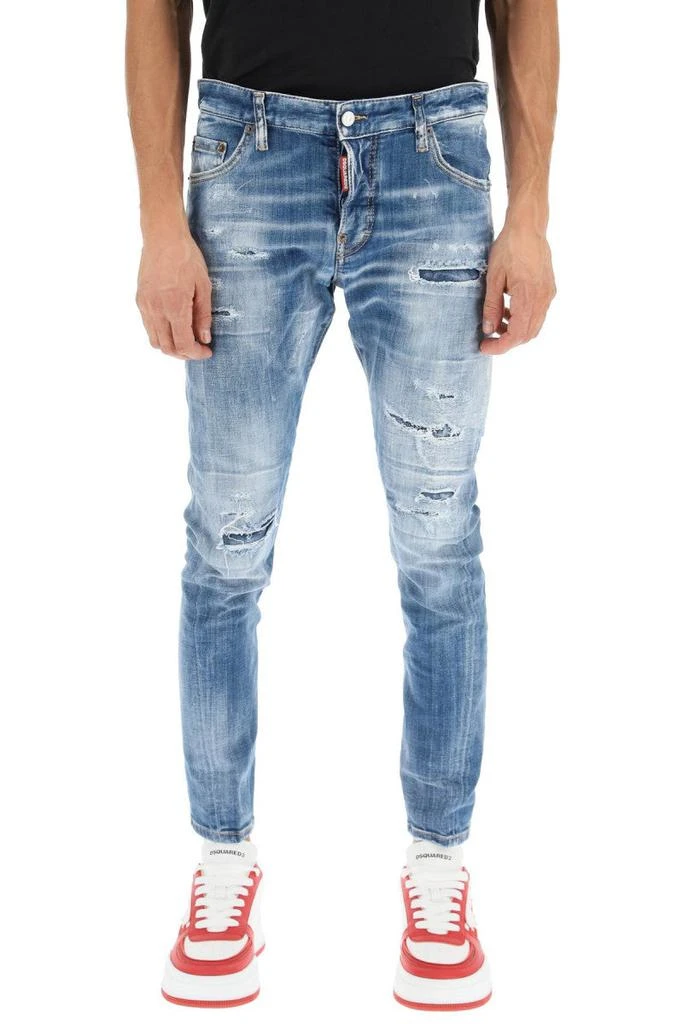 商品DSQUARED2|Dsquared2 light sandy slash wash sexy twist jeans,价格¥2871,第2张图片详细描述