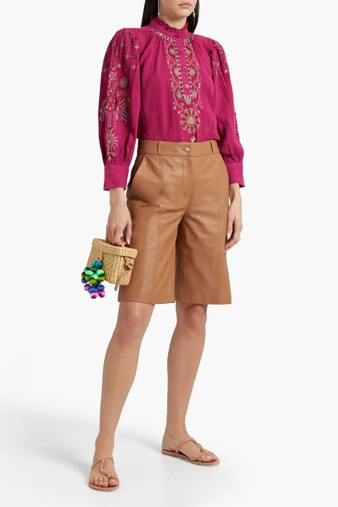 商品ANTIK BATIK|Cami ruffled embroidered cotton blouse,价格¥627,第2张图片详细描述