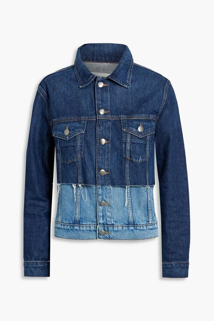 商品FRAME|Layered frayed denim jacket,价格¥938,第1张图片
