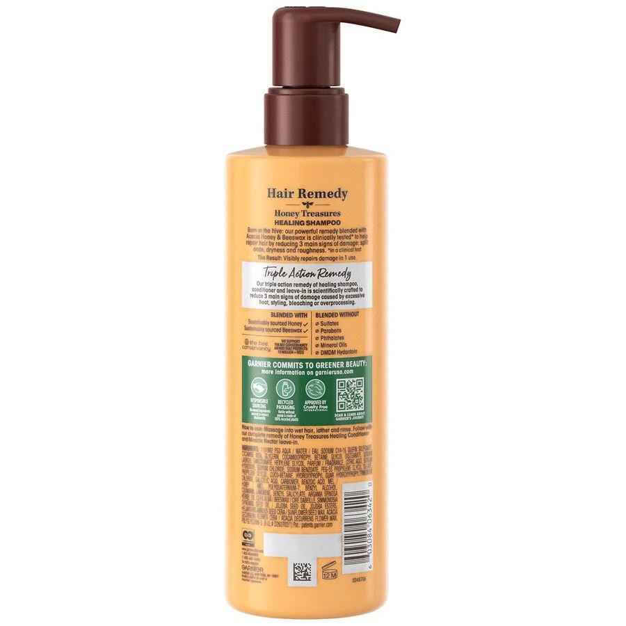 商品Garnier Whole Blends|Sulfate Free Remedy Honey Shampoo for Dry to Very Dry  Hair,价格¥64,第2张图片详细描述