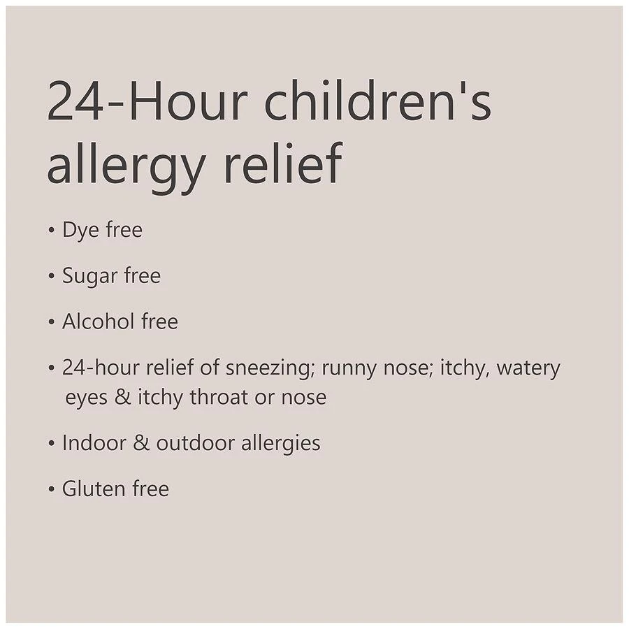 Children's 24-Hour Allergy Relief Oral Solution Grape 商品