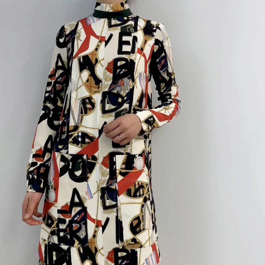 商品Burberry|Graffiti Archive Silk and Wool Dress,价格¥2003,第1张图片