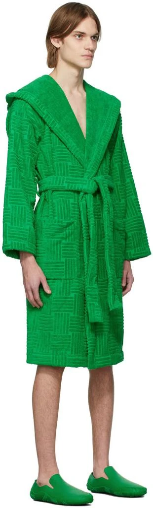 商品Bottega Veneta|绿色连帽浴袍,价格¥6139,第2张图片详细描述