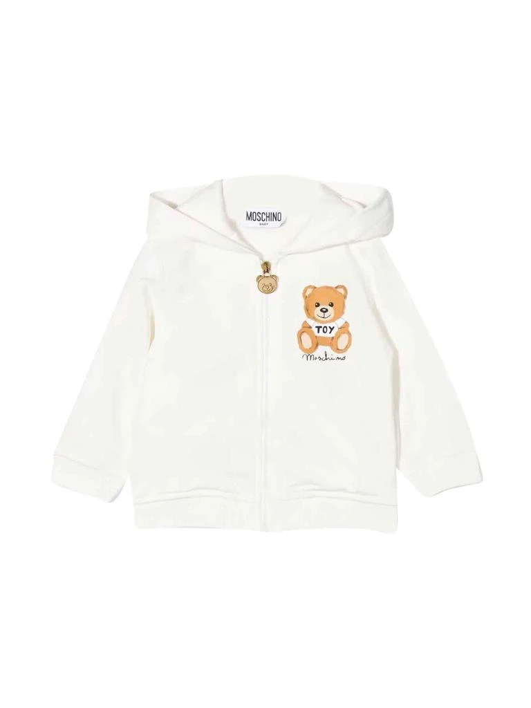 商品Moschino|Moschino White Sweatshirt Baby Unisex,价格¥1059,第1张图片