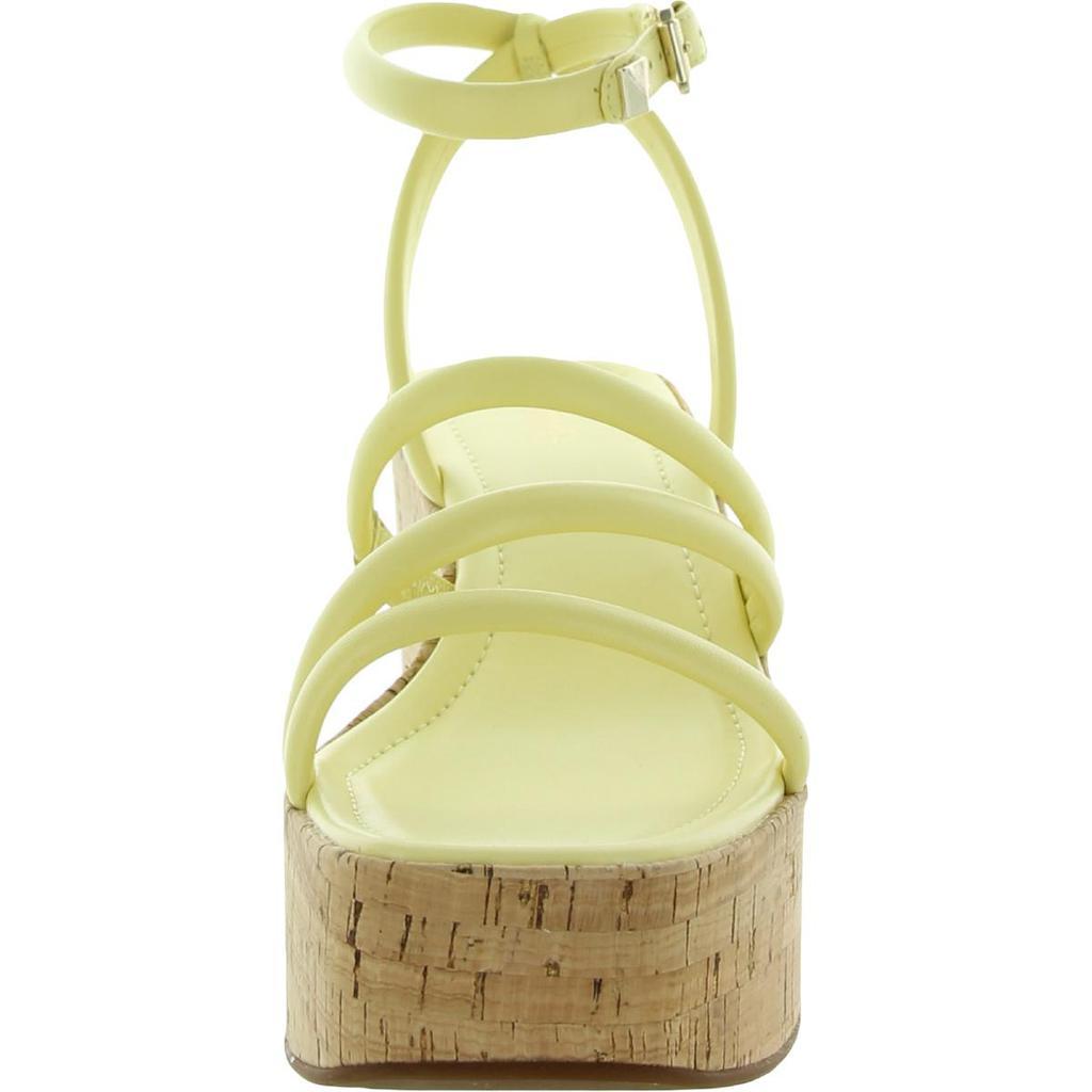 商品Michael Kors|MICHAEL Michael Kors Womens Hazel Leather Ankle Strap Platform Sandals,价格¥378,第5张图片详细描述