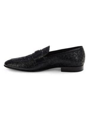 商品Roberto Cavalli|Embossed Leather Loafers,价格¥5222,第4张图片详细描述