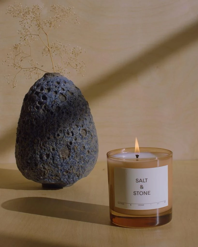 商品Salt & Stone|Saffron & Cedar Candle,价格¥380,第5张图片详细描述