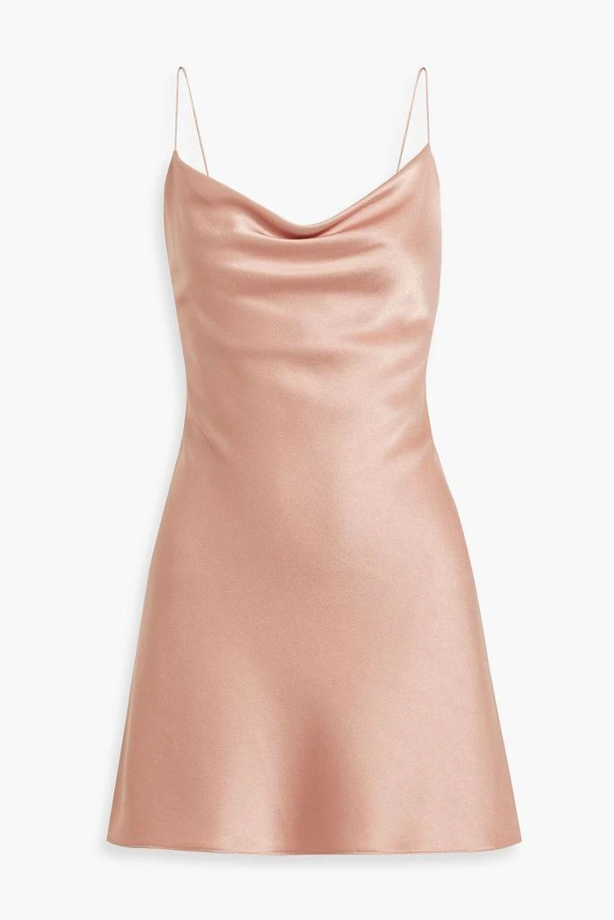 商品Alice + Olivia|Harmony draped satin-crepe mini dress,价格¥1104,第1张图片