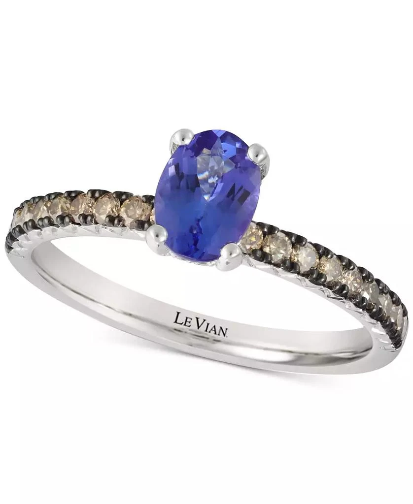 商品Le Vian|Le Via® Blueberry Tanzanite (5/8 ct. t.w.) & Diamond (3/8 ct. t.w.) in 14k White Gold,价格¥7524,第1张图片