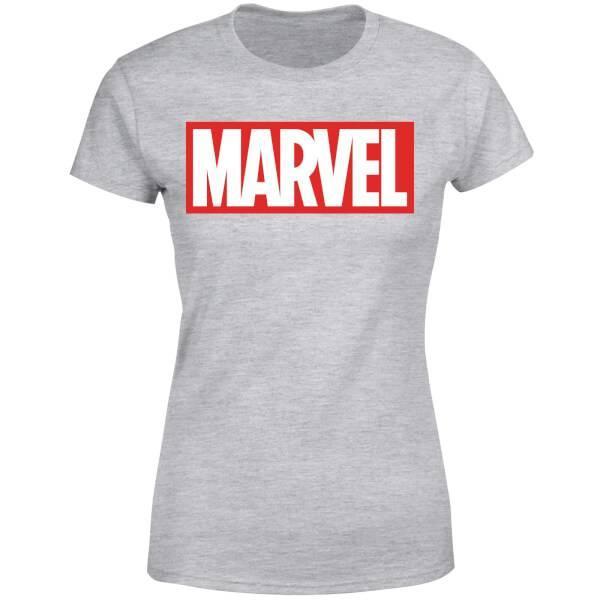 商品Marvel|Marvel Logo Women's T-Shirt - Grey,价格¥166,第1张图片