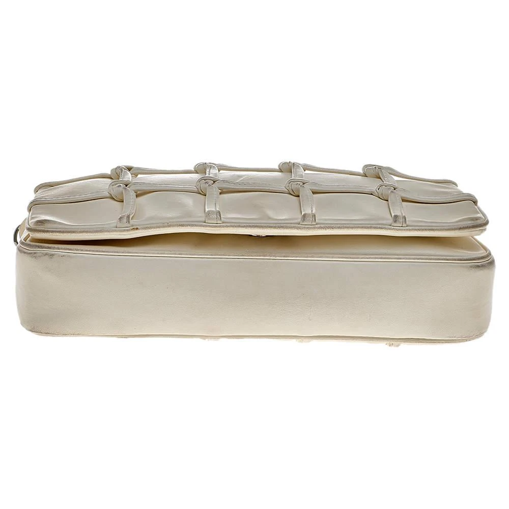Chanel White Leather Knotted Flap CC Chain Shoulder Bag 商品