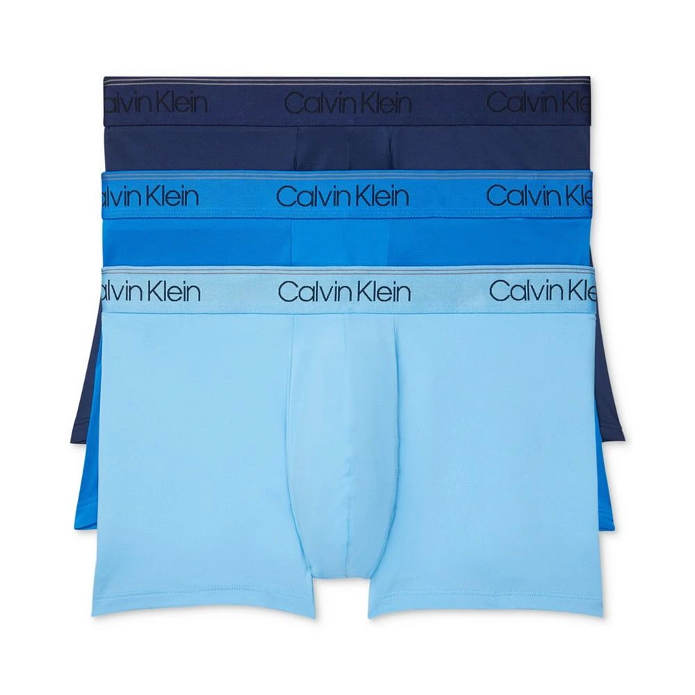 商品Calvin Klein|Men's 3-Pack Microfiber Stretch Low-Rise Trunk Underwear,价格¥216,第1张图片