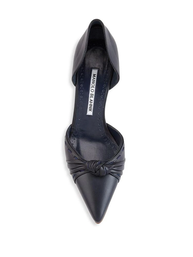 商品Manolo Blahnik|Laucedo Leather d'Orsay Pumps,价格¥2349,第4张图片详细描述