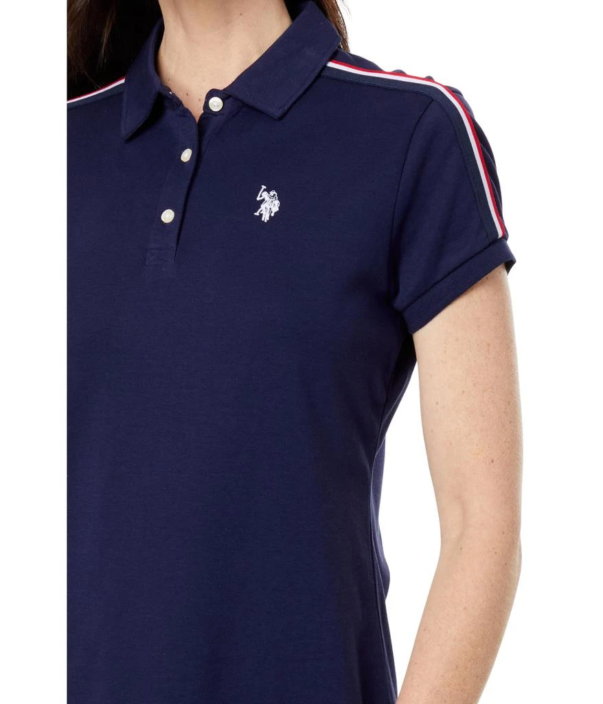 商品U.S. POLO ASSN.|Shoulder Stripe Polo Shirt,价格¥136-¥166,第3张图片详细描述