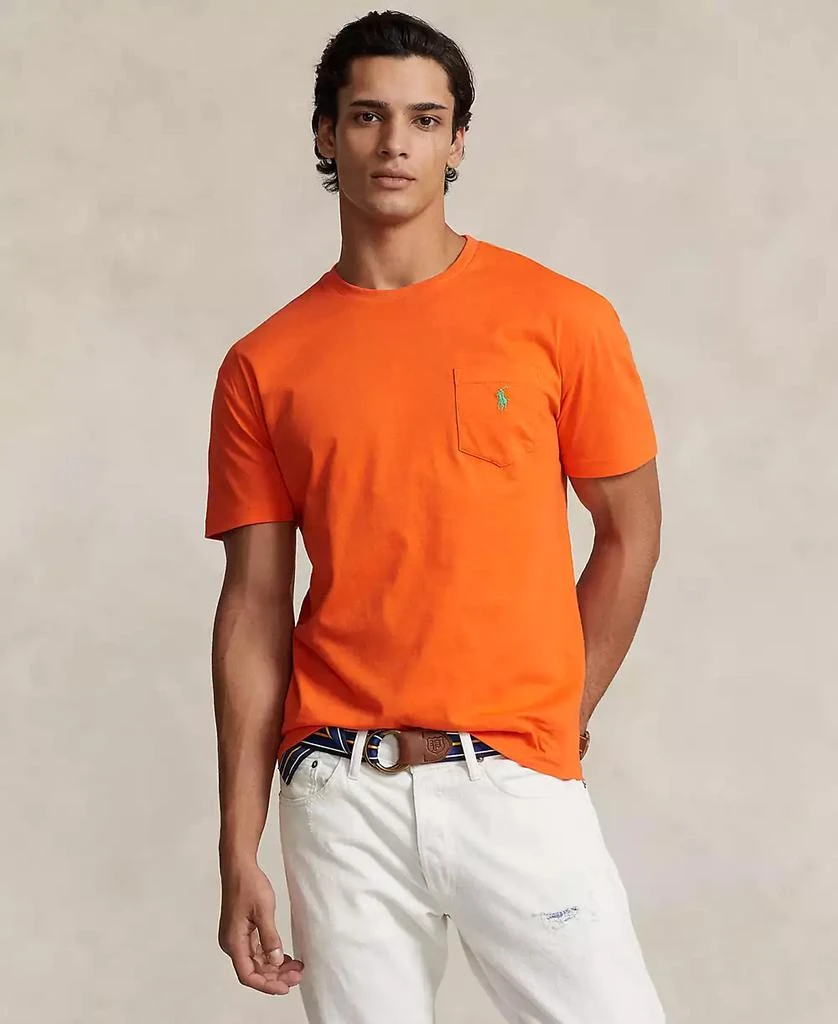 商品Ralph Lauren|男士棉质平纹针织 T 恤 多款配色,价格¥167,第1张图片