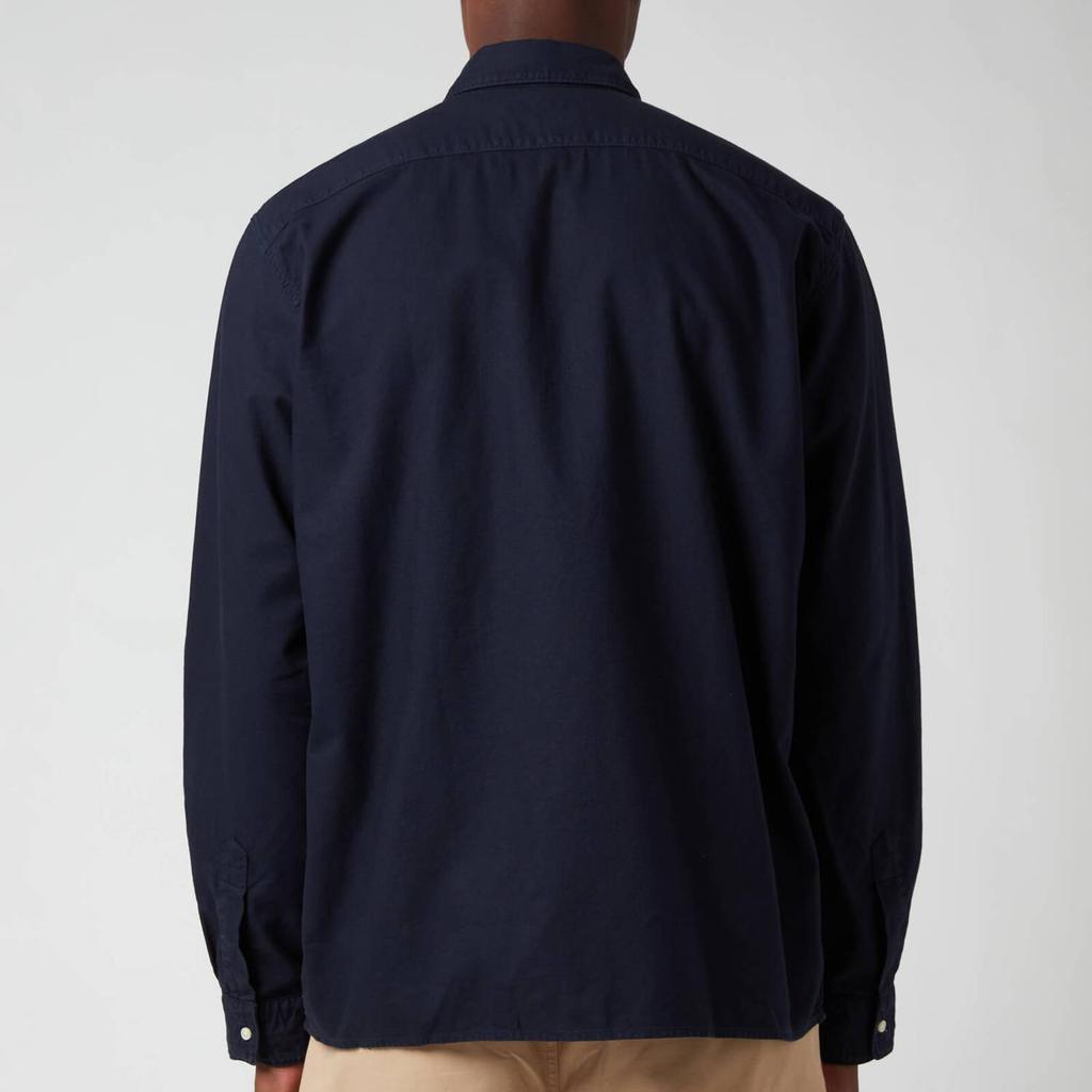 Polo Ralph Lauren Men's Custom Fit Garment Dyed Zipped Shirt - RL Navy商品第2张图片规格展示