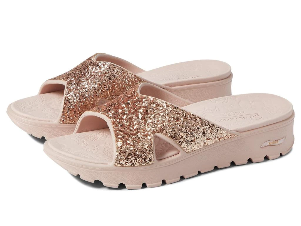 商品SKECHERS|Foamies Arch Fit Footsteps Glitter Cross Band Slide,价格¥402,第1张图片
