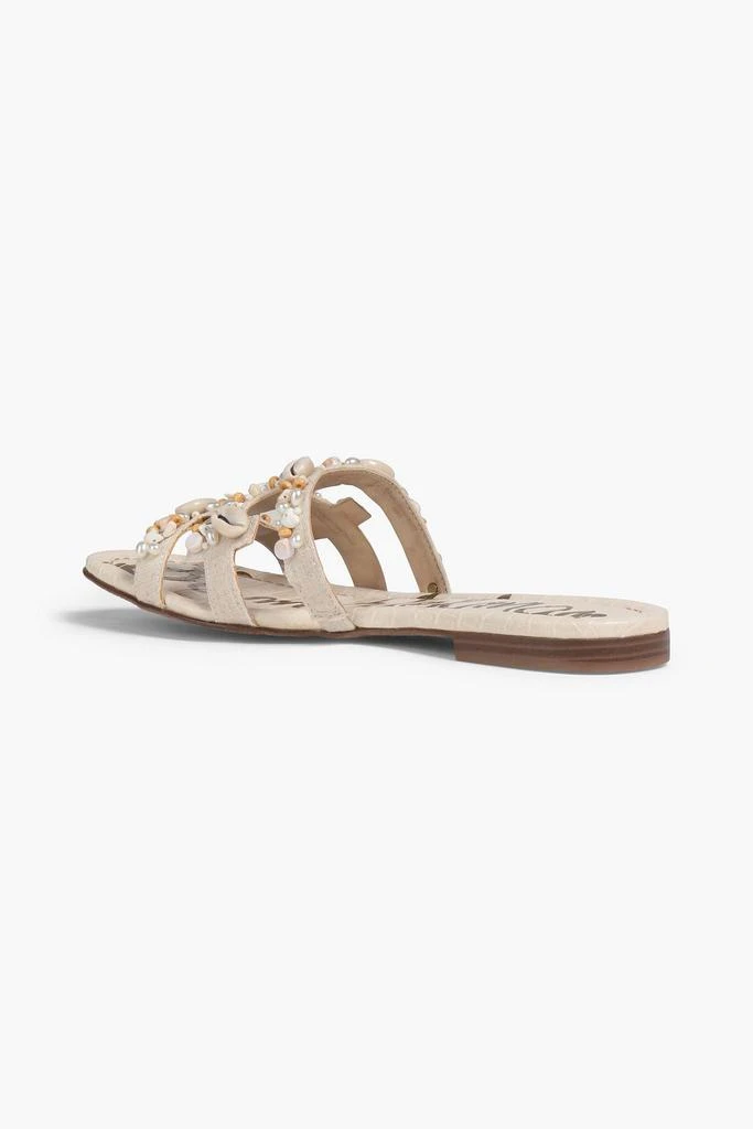 商品Sam Edelman|Bay embellished canvas sandals,价格¥448,第3张图片详细描述