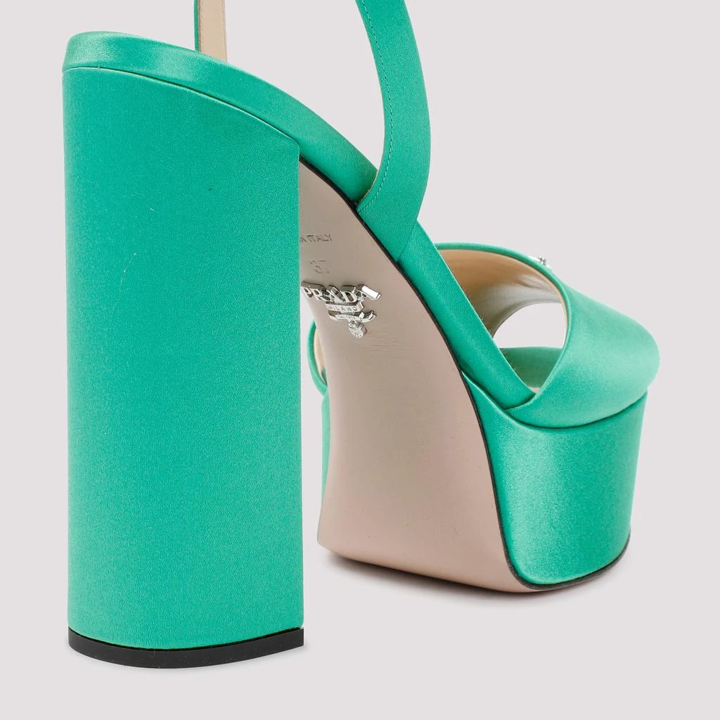 商品Prada|PRADA  HIGH-HEELED LEATHER SANDALS SHOES,价格¥6415,第4张图片详细描述