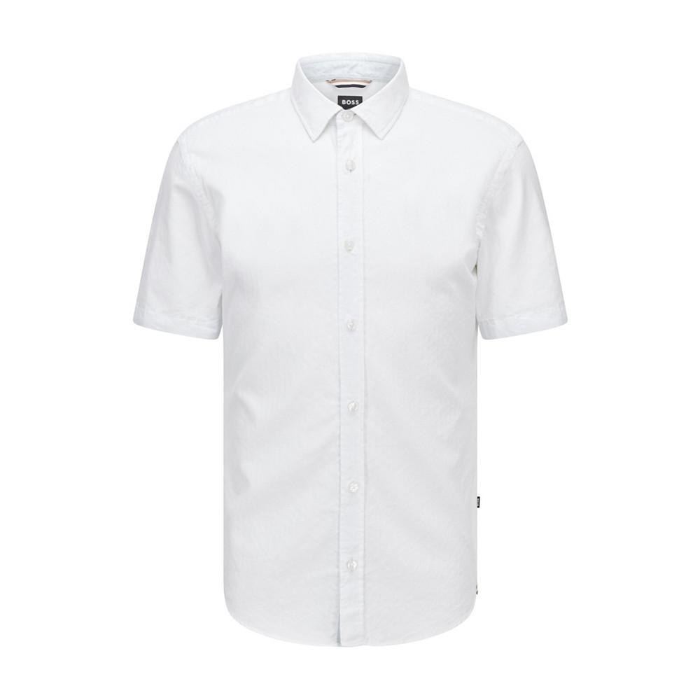 BOSS Men's Slim-Fit Short-Sleeved Shirt商品第3张图片规格展示