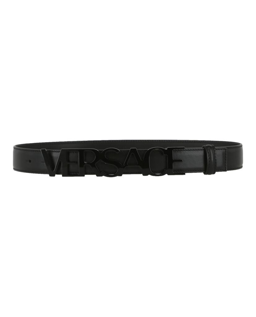 商品Versace|Versace Logo Leather Belt,价格¥2883,第1张图片