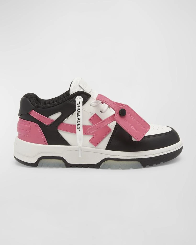 商品Off-White|Girl's Out Of Office Low-Top Leather Sneakers, Toddler/Kids,价格¥1315,第1张图片