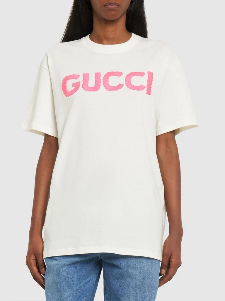 商品Gucci|Oversized Cotton Jersey T-shirt,价格¥6082,第2张图片详细描述