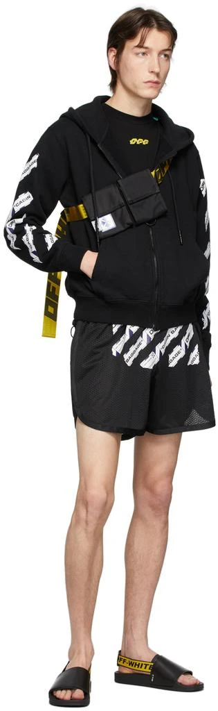 商品Off-White|Black Airport Tape Zip hoodie,价格¥3008,第5张图片详细描述