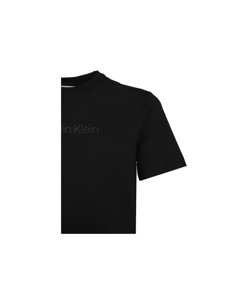 商品Calvin Klein|Black Cotton T-shirt,价格¥655,第4张图片详细描述