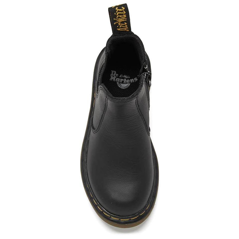 商品Dr. Martens|Dr. Martens Kids' 2976 J Softy T Leather Chelsea Boots - Black,价格¥596,第5张图片详细描述
