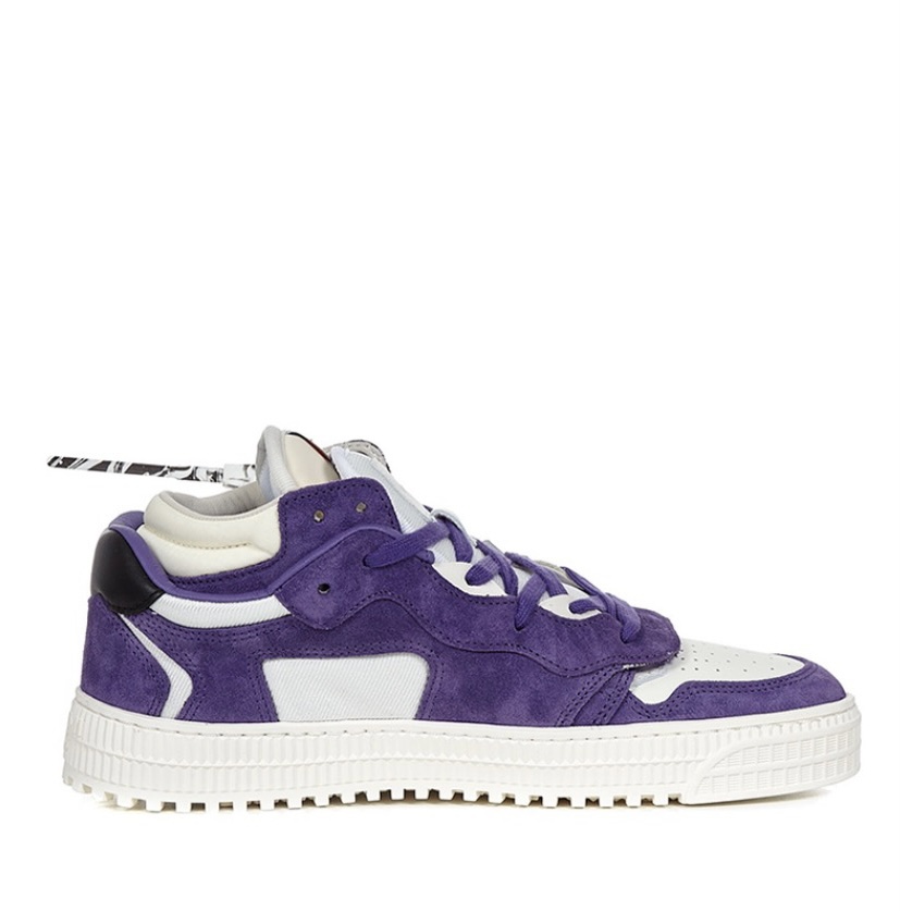 Floating Arrow 休闲拼色休闲板鞋 白紫色 OMIA151R21LEA001-3701商品第2张图片规格展示
