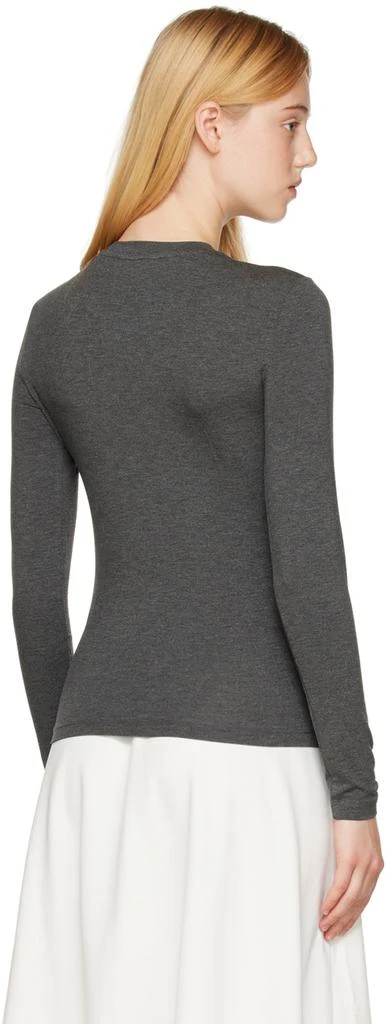 商品Max Mara|Gray Livigno Long-Sleeve T-Shirt,价格¥463,第3张图片详细描述