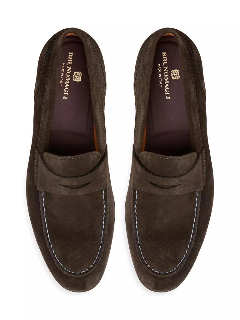 商品Bruno Magli|Silas Suede Penny Loafers,价格¥2213,第4张图片详细描述