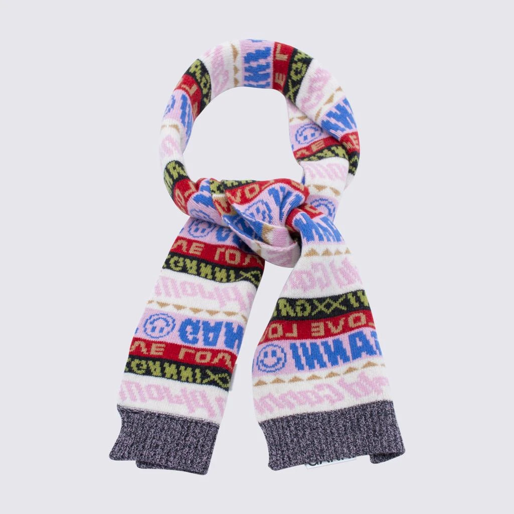 商品Ganni|GANNI MULTICOLOUR WOOL BLEND SCARF,价格¥805,第2张图片详细描述