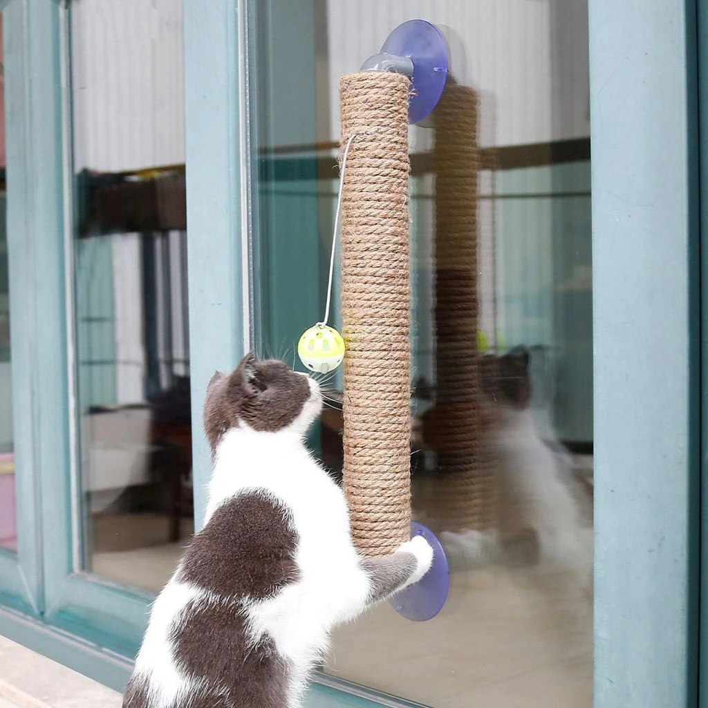 商品Pet Life|'Stick N' Claw' Sisal Rope and Toy Suction Cup Stick Shaped Cat Scratcher,价格¥244,第5张图片详细描述