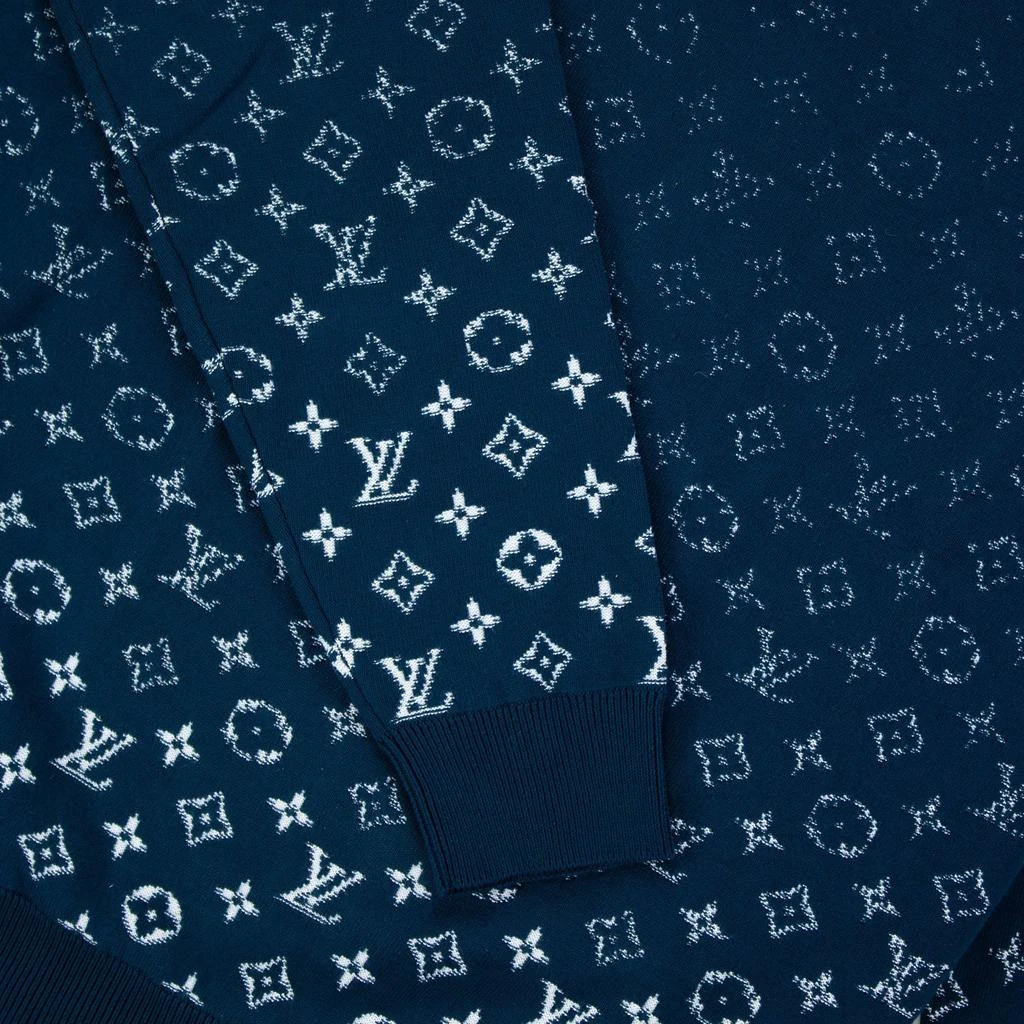 商品Louis Vuitton|Louis Vuitton Gradient Monogram Blue Knit,价格¥11244,第2张图片详细描述