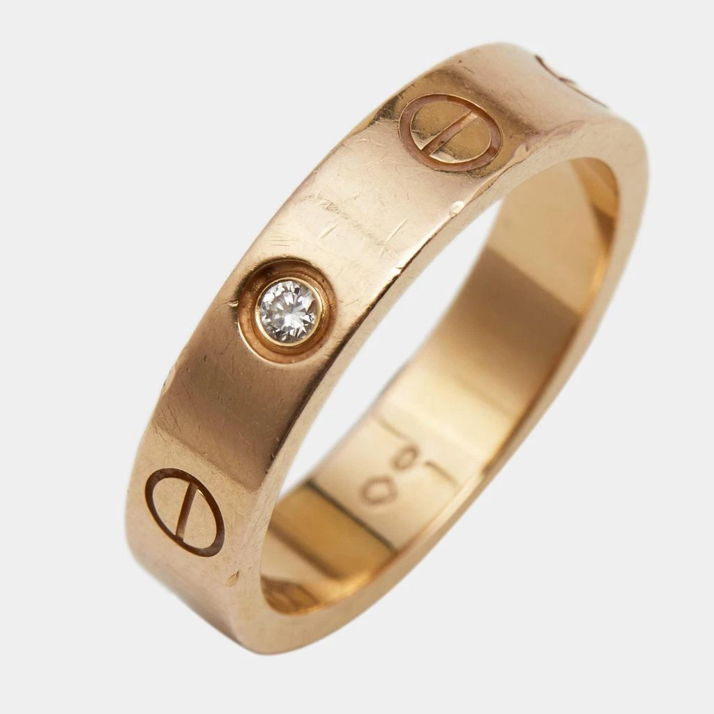 商品[二手商品] Cartier|Cartier Love 1 Diamond 18k Rose Gold Wedding Band Ring Size 49,价格¥9812,第3张图片详细描述