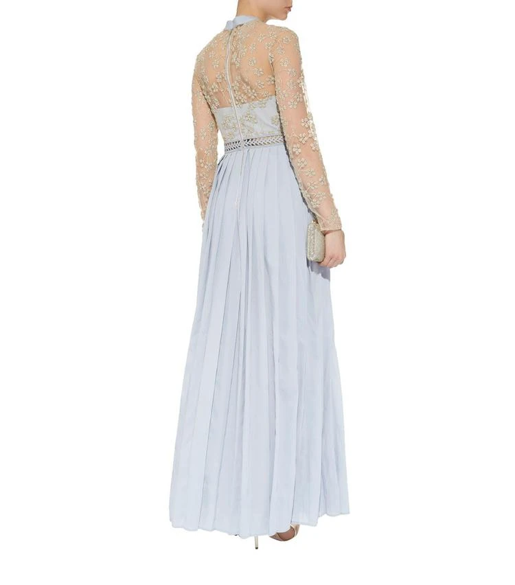 商品Self Portrait|Floral Embroidered Mesh Gown,价格¥3878,第3张图片详细描述