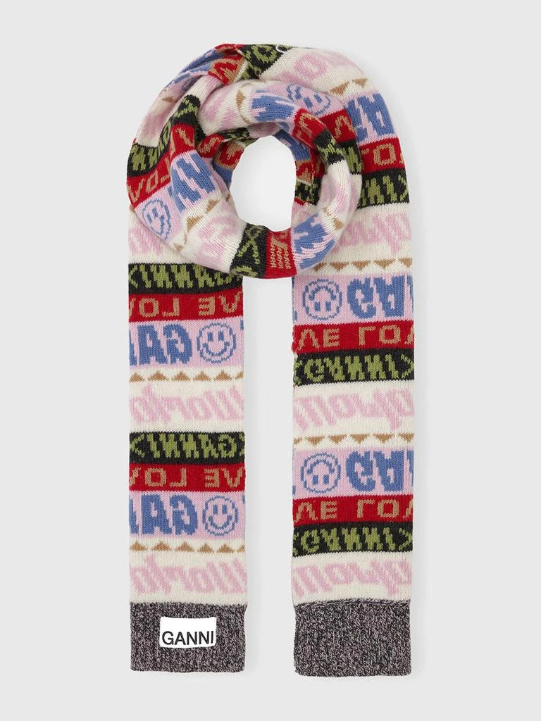 商品Ganni|Graphic Wool Scarf,价格¥1157,第1张图片
