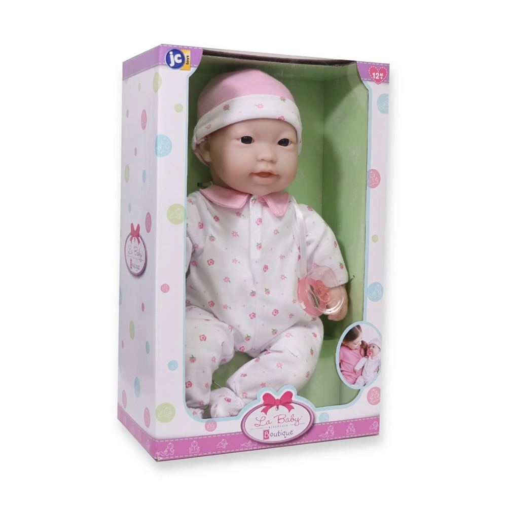 商品JC TOYS|La Baby Asian 16" Soft Body Baby Doll Pink Outfit,价格¥149,第4张图片详细描述